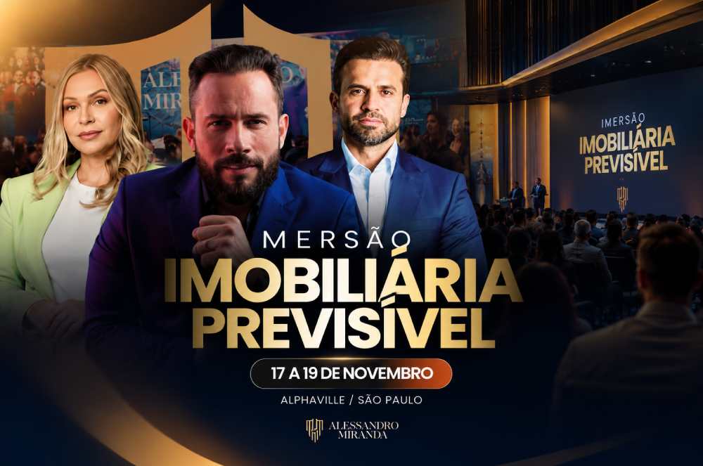 Alessandro Miranda anuncia a Imersão Imobiliária Previsível em Alphaville