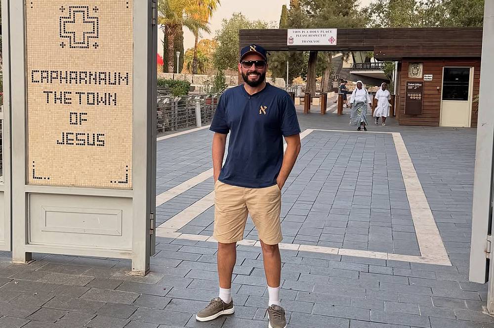 Em Israel, Alessandro Miranda vive um dia histórico em sua jornada pela Terra Santa