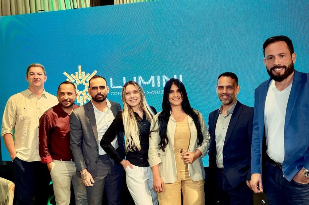 Alessandro Miranda CEO da Style Brokers e sua equipe participam do lançamento do Condomínio Lumini