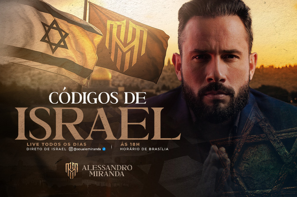 Alessandro Miranda faz sequência de lives diárias diretamente de Israel